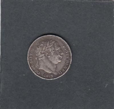 Beschrijving: 6 Pence  GEORGIUS III  